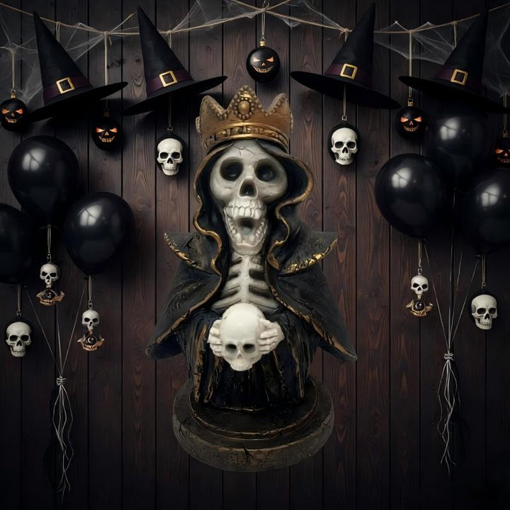 Decorative skull statue