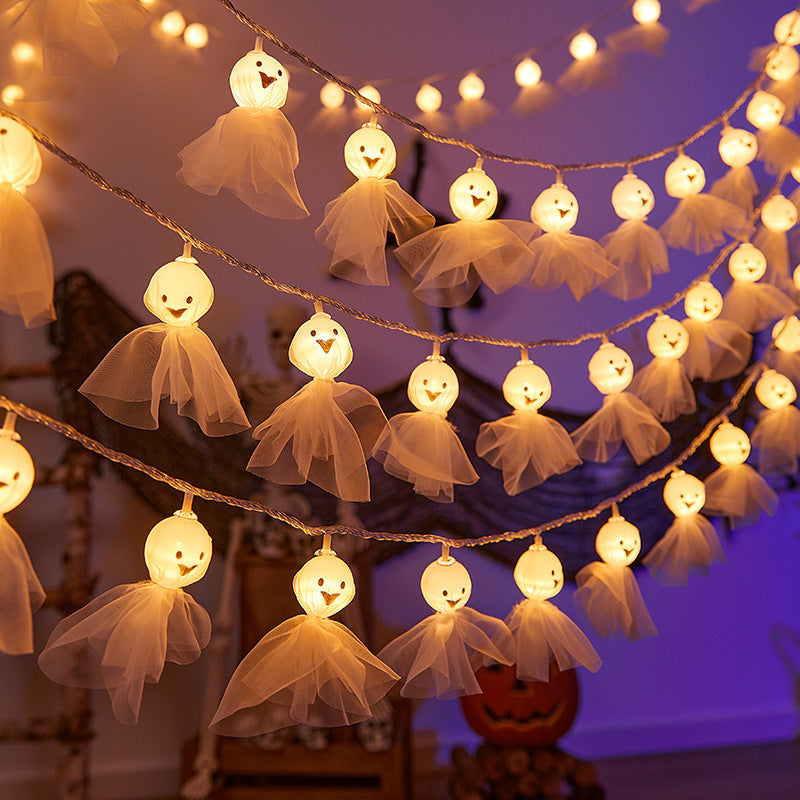 Festive Ghost LED String Lights