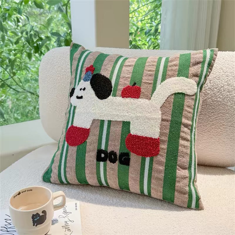 Decorative Dog-themed Throw Pillow