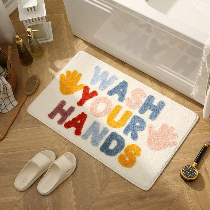 Playful Text Bath Mat