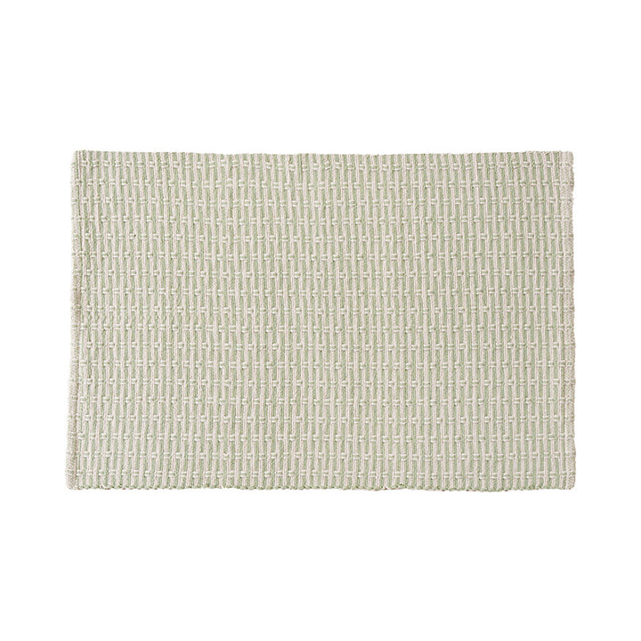 Woven placemat made of cotton blend with waffle texture