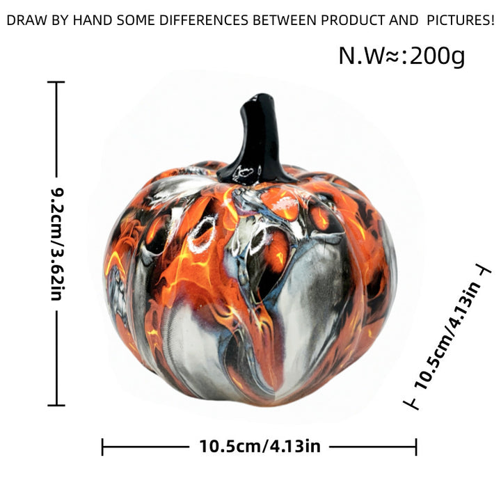 Artful Halloween pumpkin figure