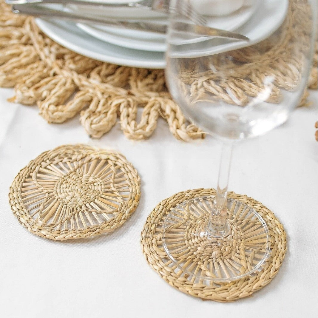 Handcrafted Natural Fiber Coasters