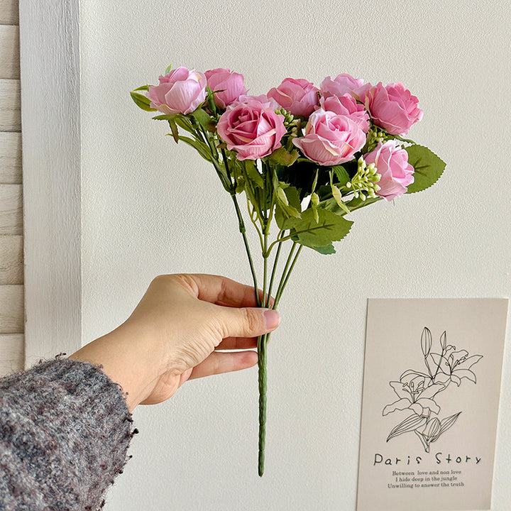 Realistic Artificial Rose Bouquet