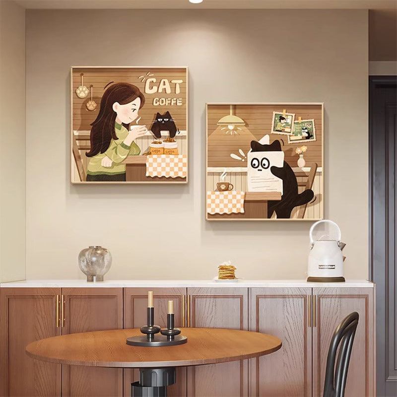Cat-Themed Wall Art Print