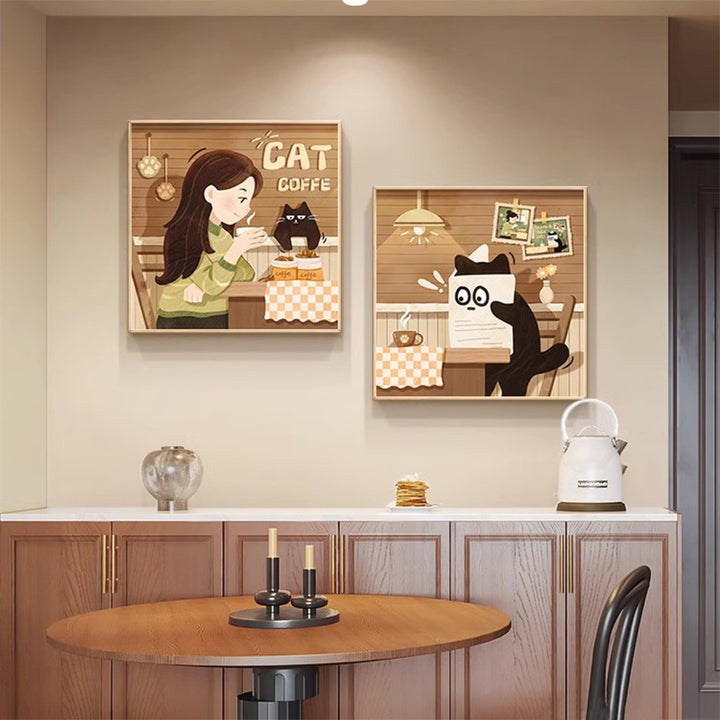 Cat-Themed Wall Art Print