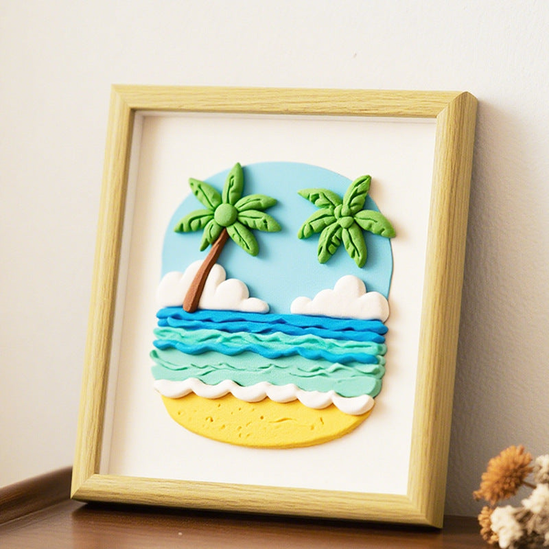 3D Coastal Landscape Wall Art