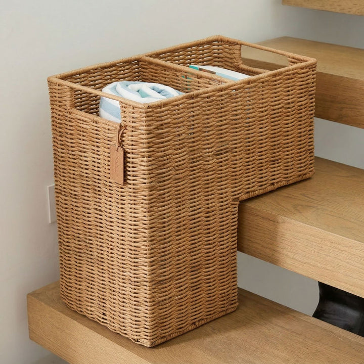 Storage basket with carrying handles