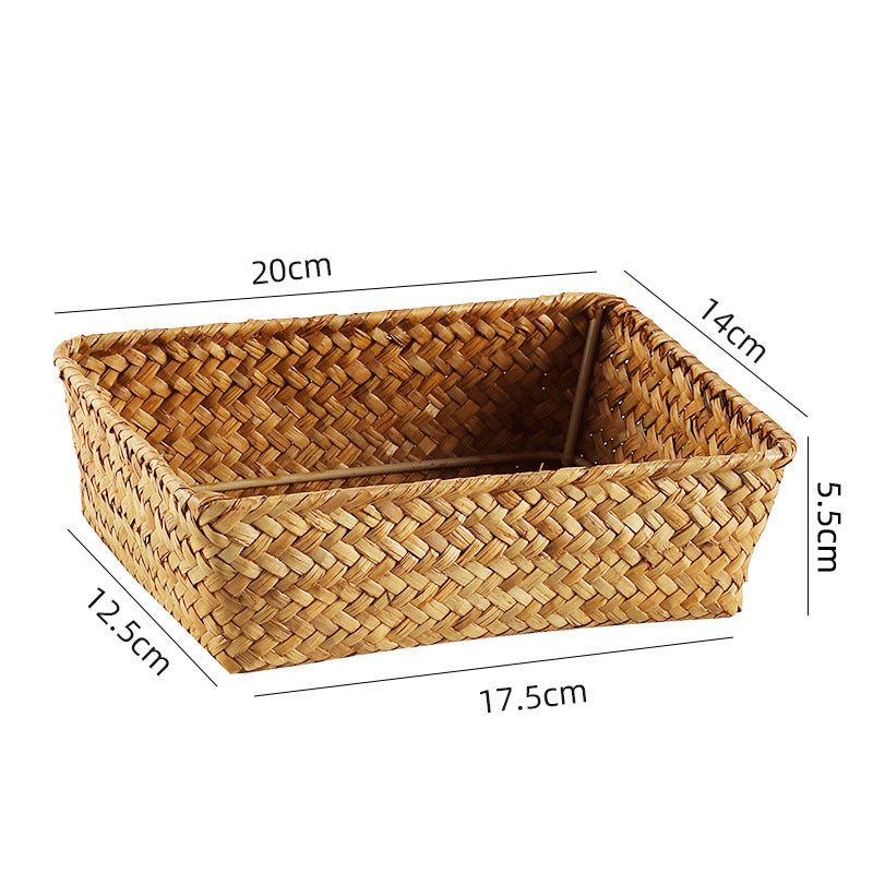 Handwoven Bamboo Storage Tray
