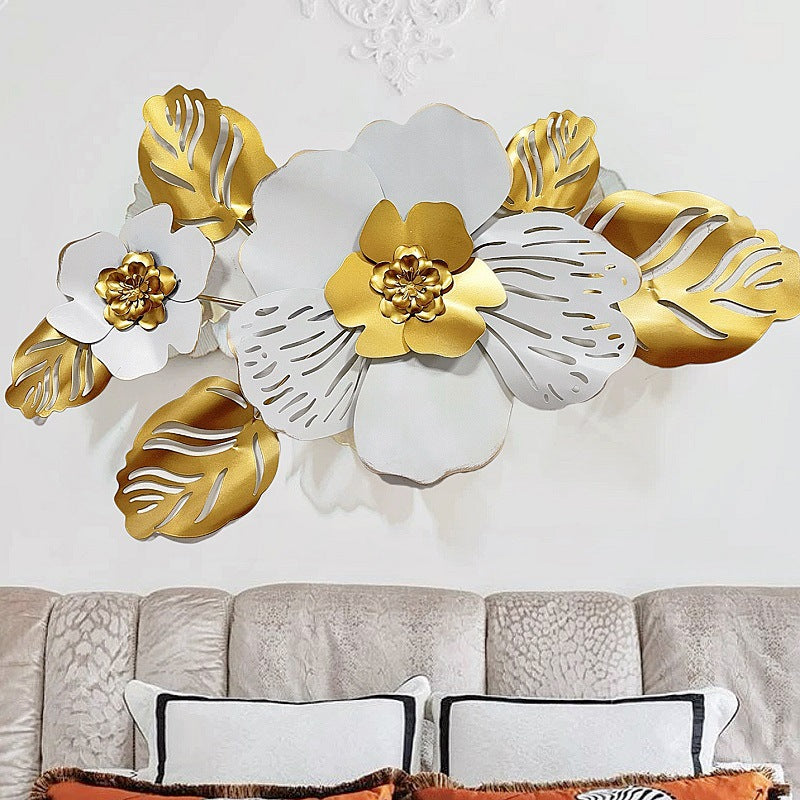 Floral Metal Wall Art Sculpture