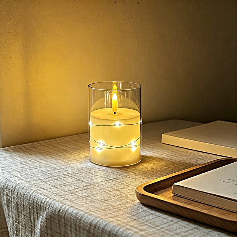 LED Scented Candle with Flame Effect