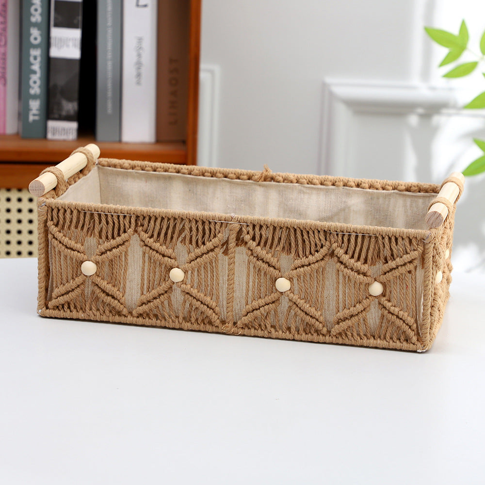 Decorative Macrame Storage Basket