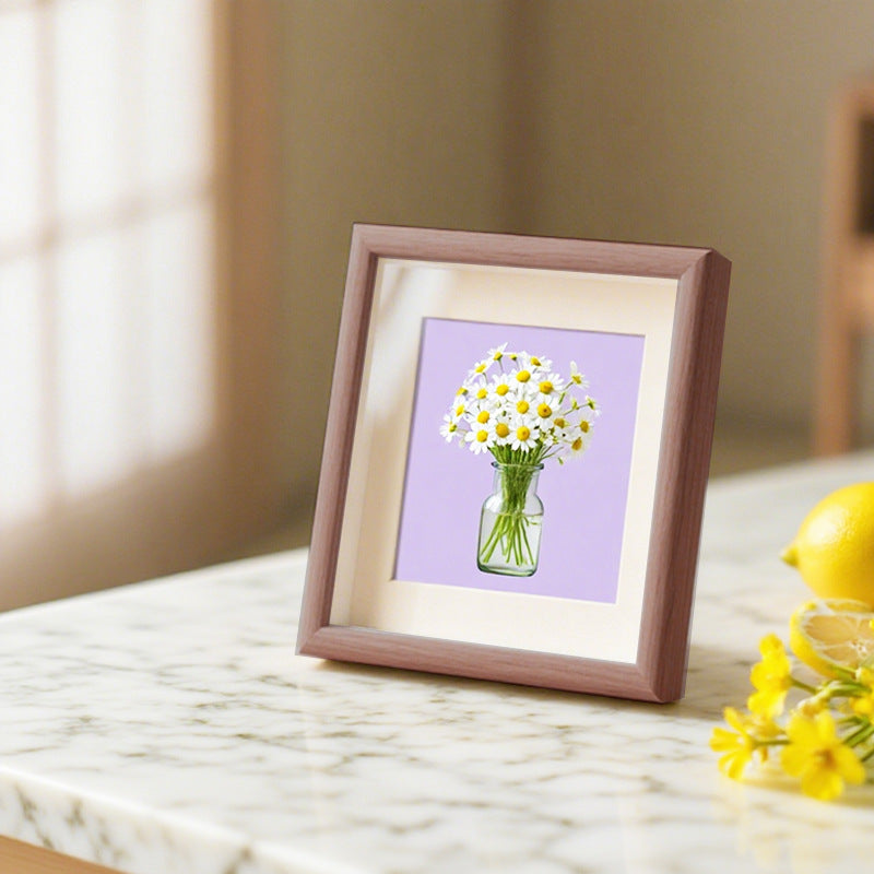 Decorative Floral Illustration Picture Frame