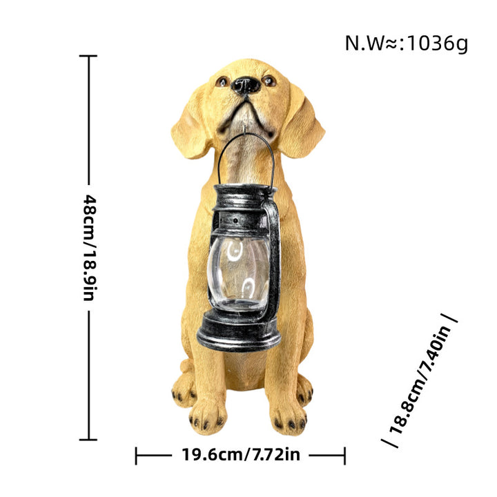 Colorful decorative figure of a dog in modern design