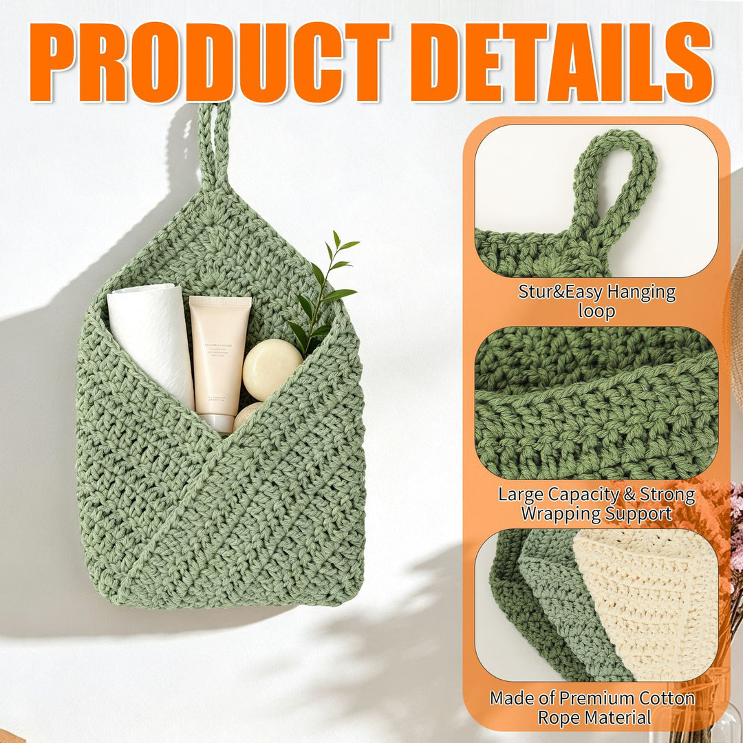 Hand-knotted storage bag