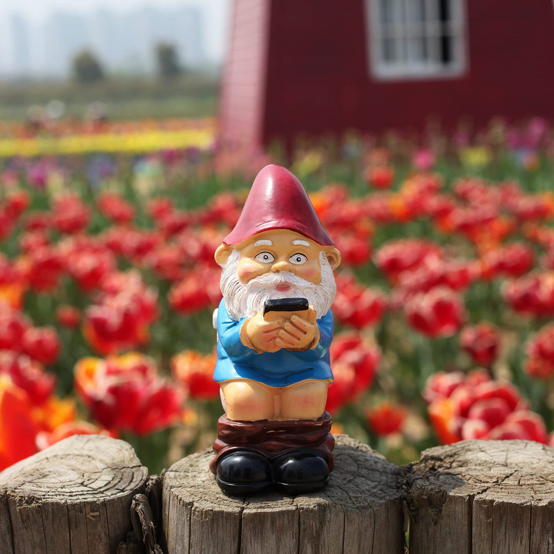 Whimsical Garden Gnome Phone Holder