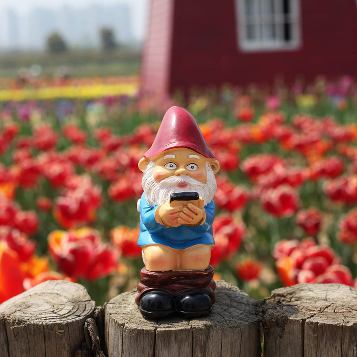 Whimsical Garden Gnome Phone Holder