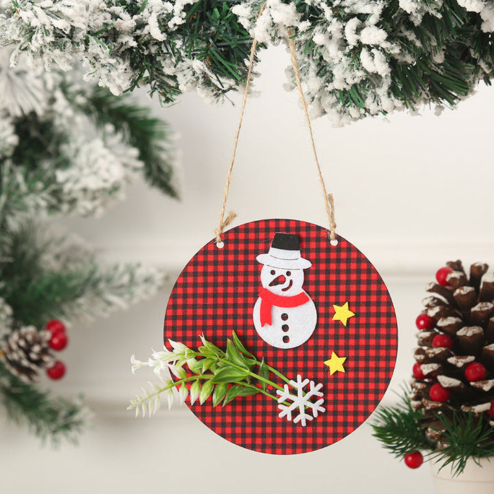 Decorative Christmas ornaments with snowman motif