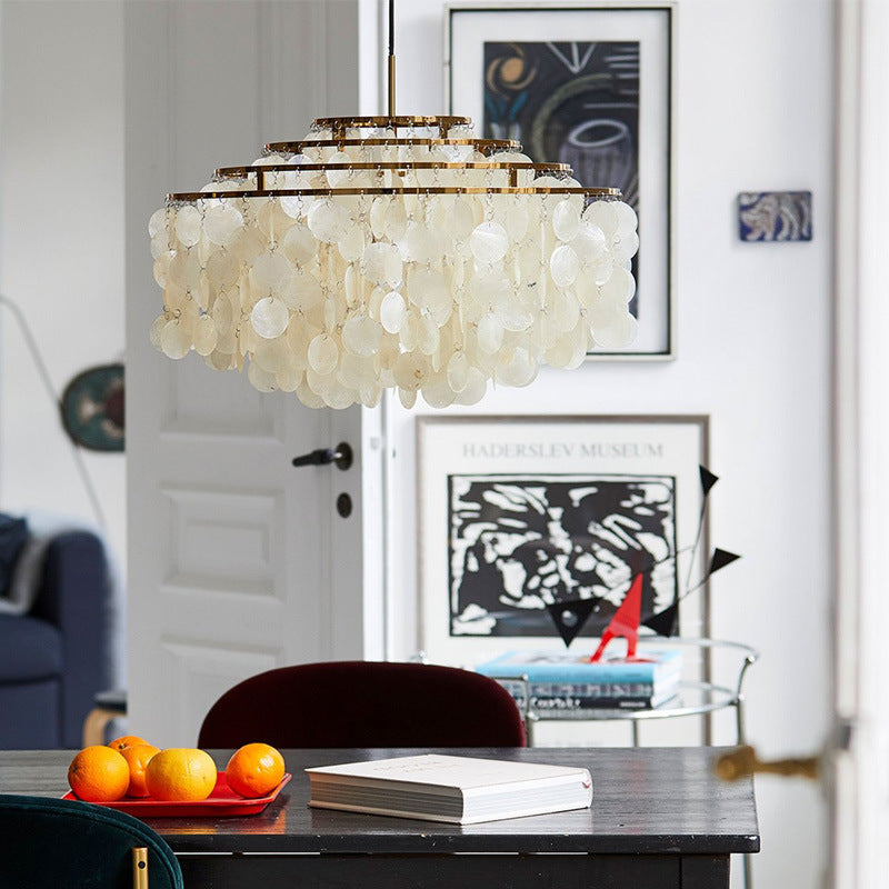 Muslin-inspired pendant light