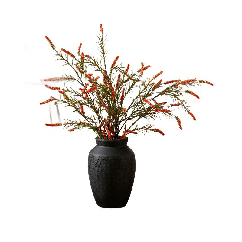 Antique ceramic vase with texture