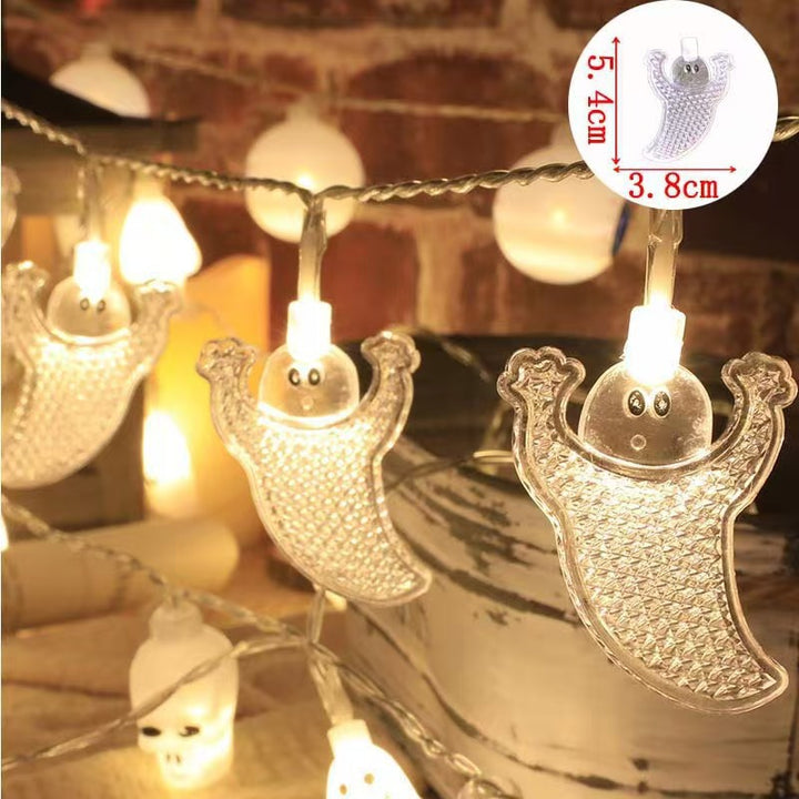 Decorative Halloween LED Pumpkin Ghost Bat String Lights