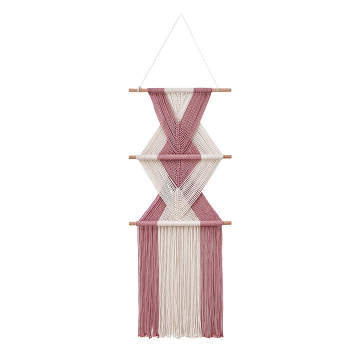Macrame Wall Decor with Geometric Pattern