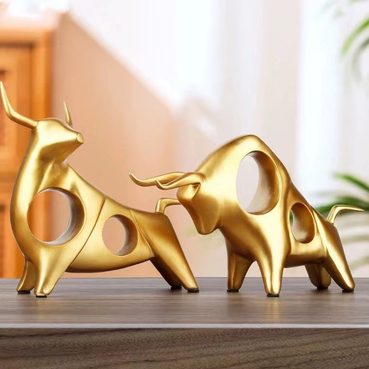 Decorative sculptures made of metal