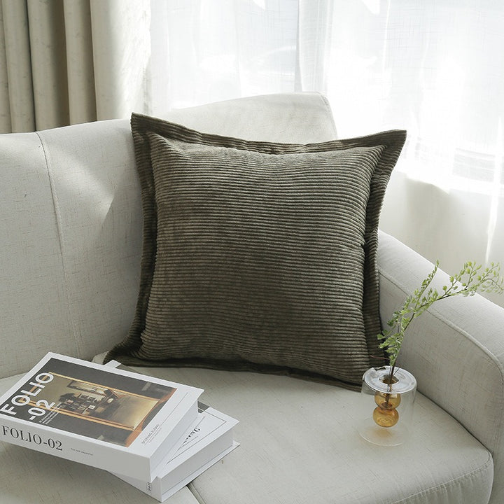 Textured Corduroy Throw Pillow