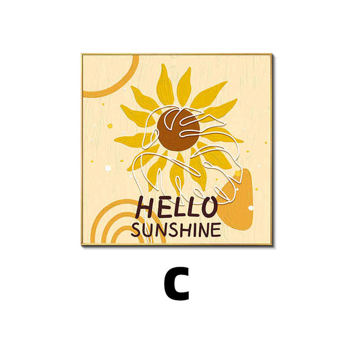 Decorative Framed Sunflower Wall Art