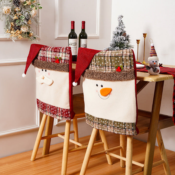 Festive snowman chair cover