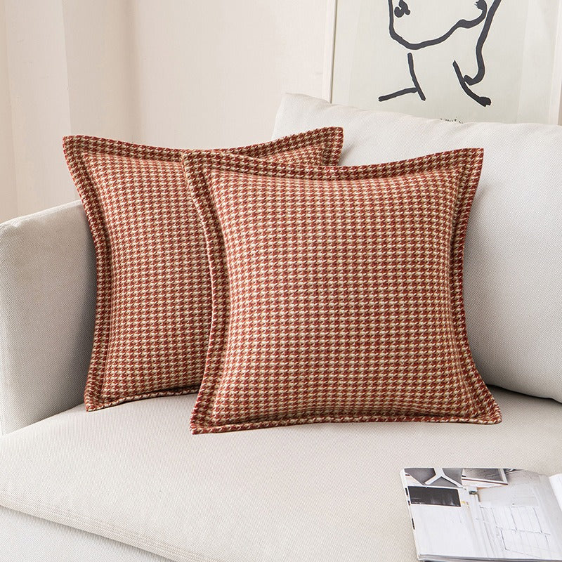 Checkered Pattern Accent Cushion