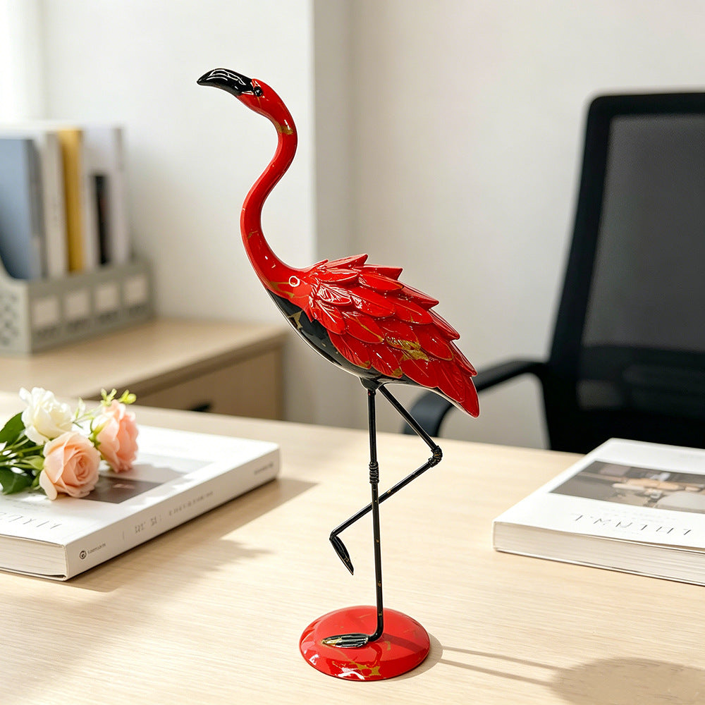 Decorative Flamingo Sculpture