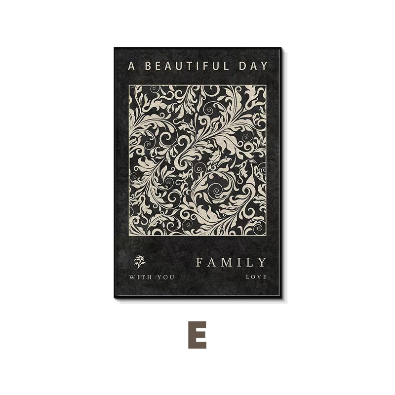 Floral Pattern Framed Wall Art