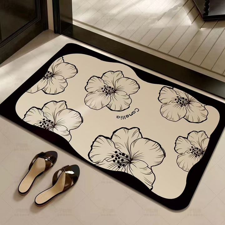Decorative Floral Welcome Mat