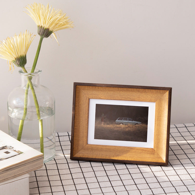 Elegant Wooden Table Picture Frame for Home Decor