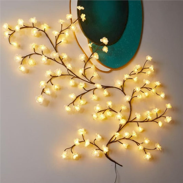 Ornate LED Cherry Blossom Wall Light