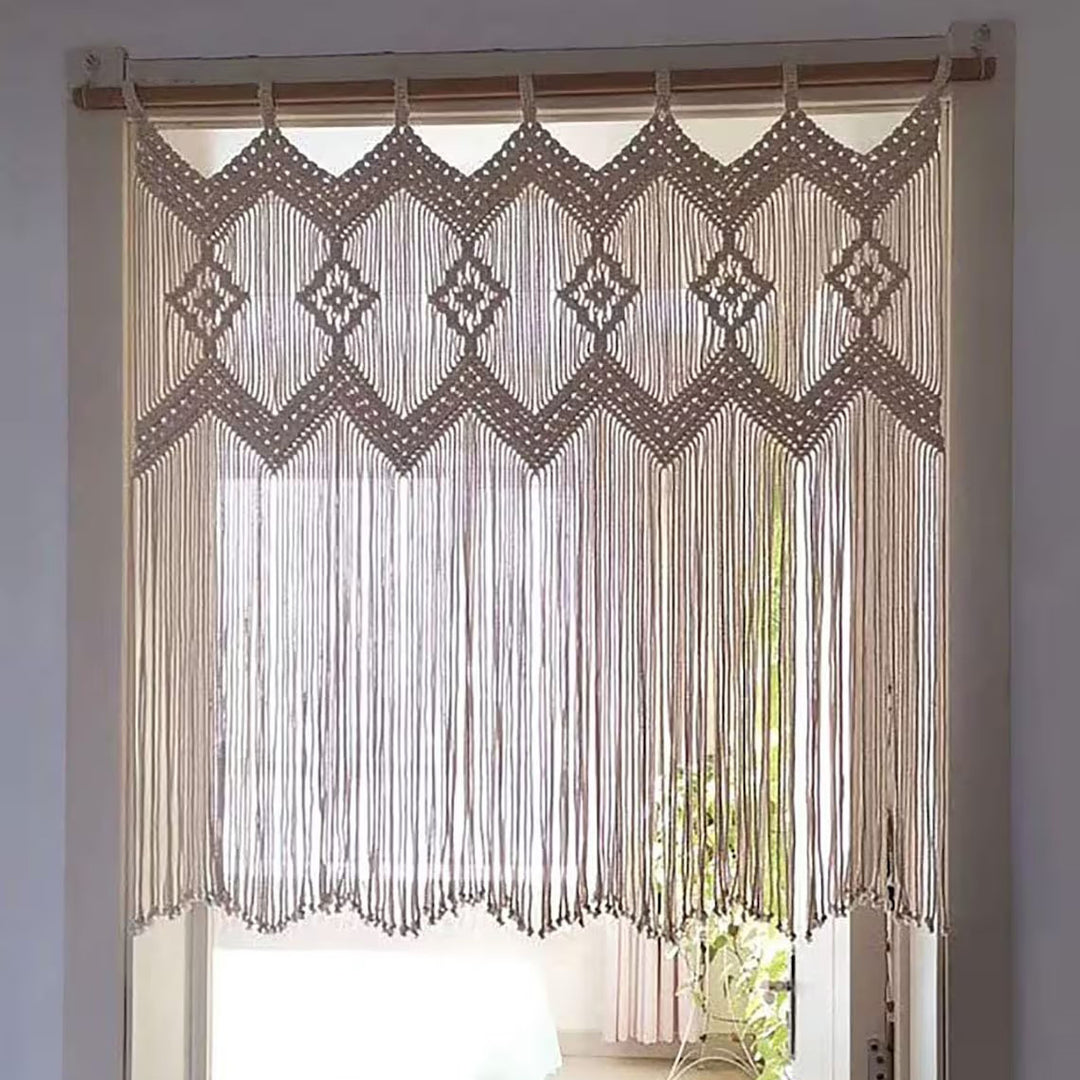 Macrame Wall Hanging with Elegant Fringes