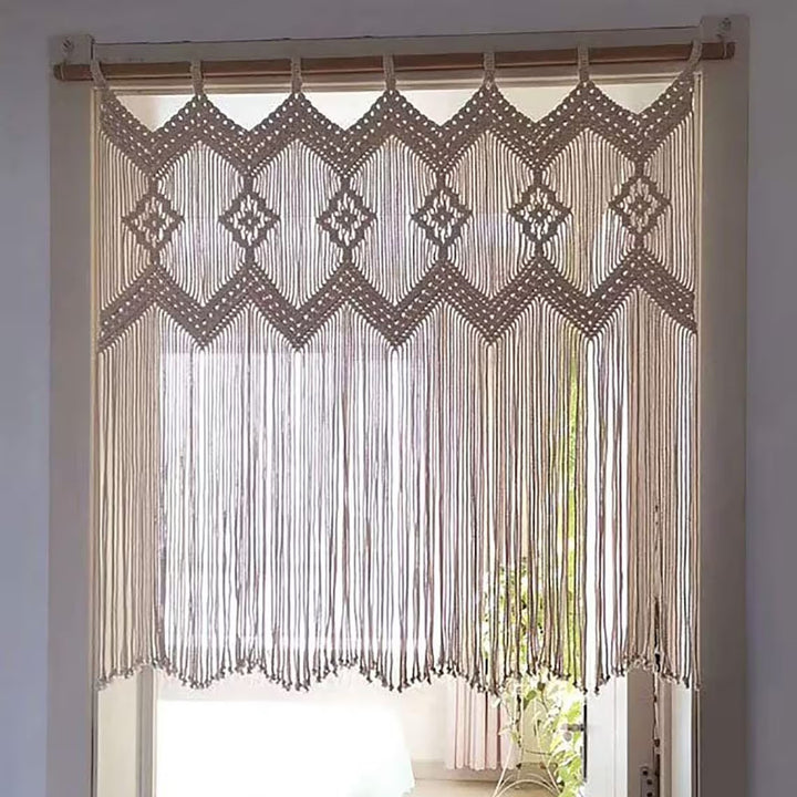 Macrame Wall Hanging with Elegant Fringes