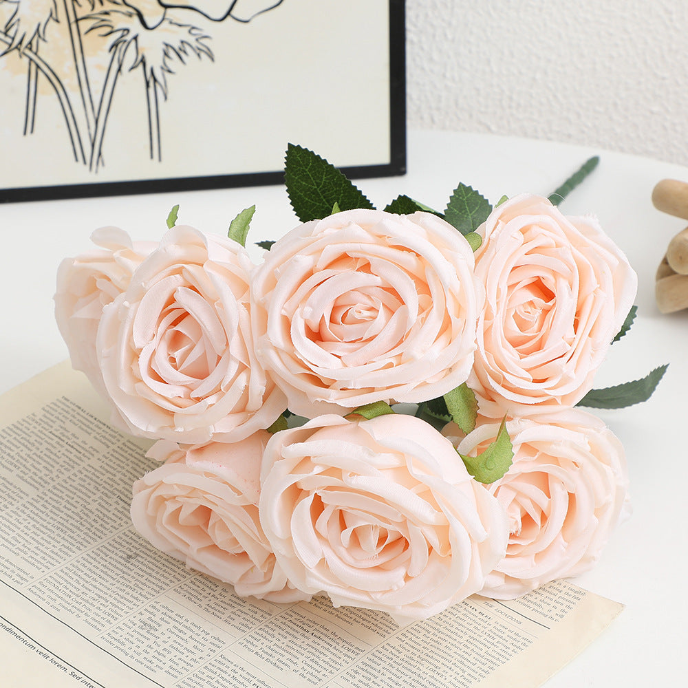 Realistic Artificial Rose Petals with Leaves