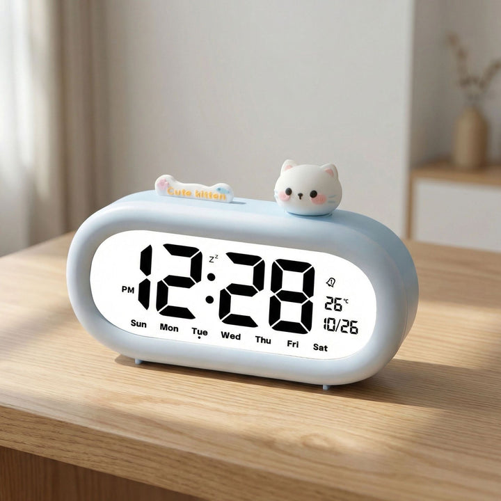 Digital alarm clock with panda design