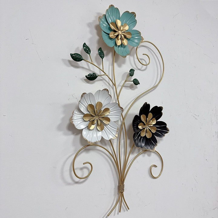 3D Floral Metal Wall Art