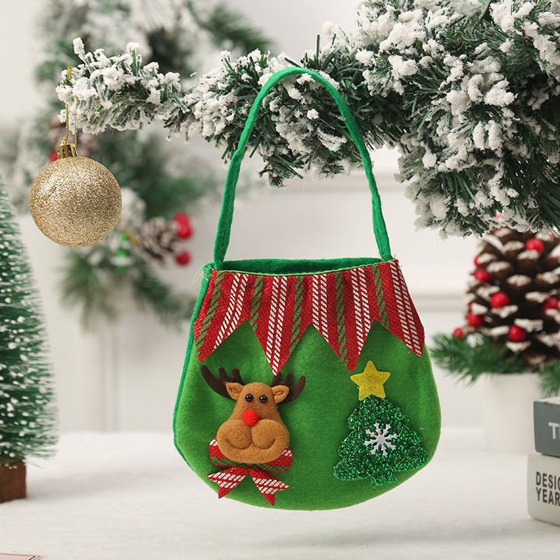Cute Christmas gift bag made of felt