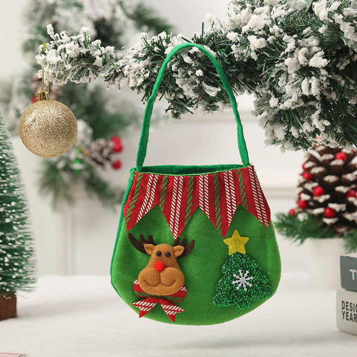 Cute Christmas gift bag made of felt