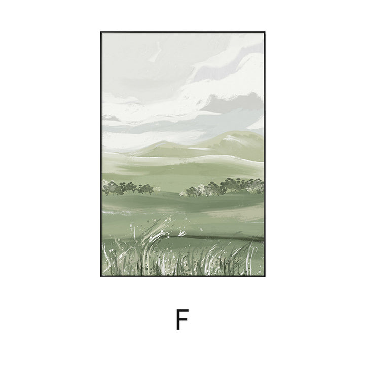 Framed Abstract Landscape Artwork