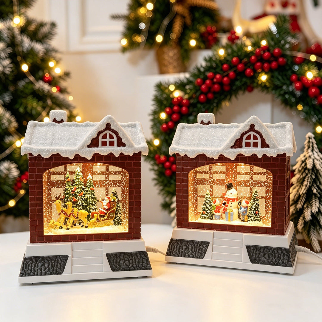 Decorative Christmas lantern with lights