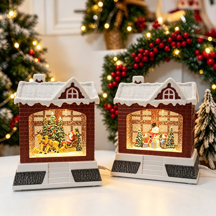Decorative Christmas lantern with lights