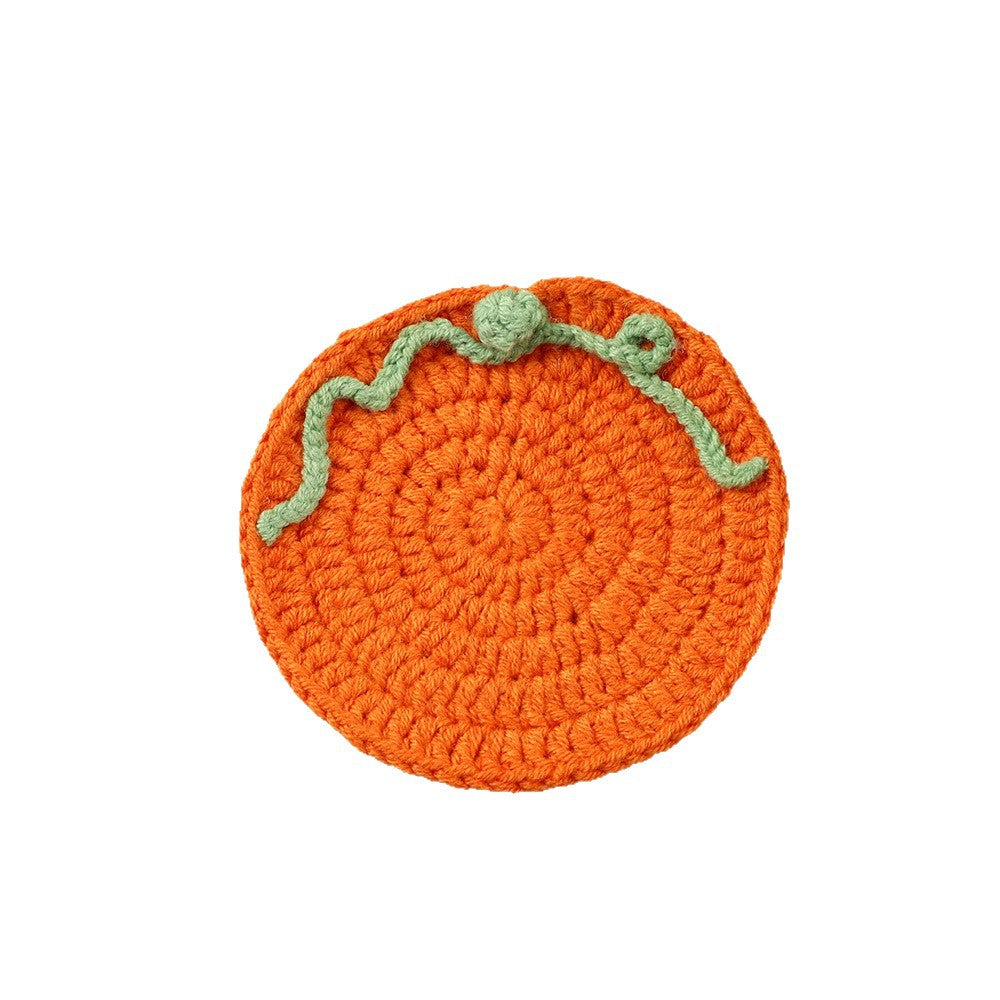 Decorative Crochet Lemon Coaster