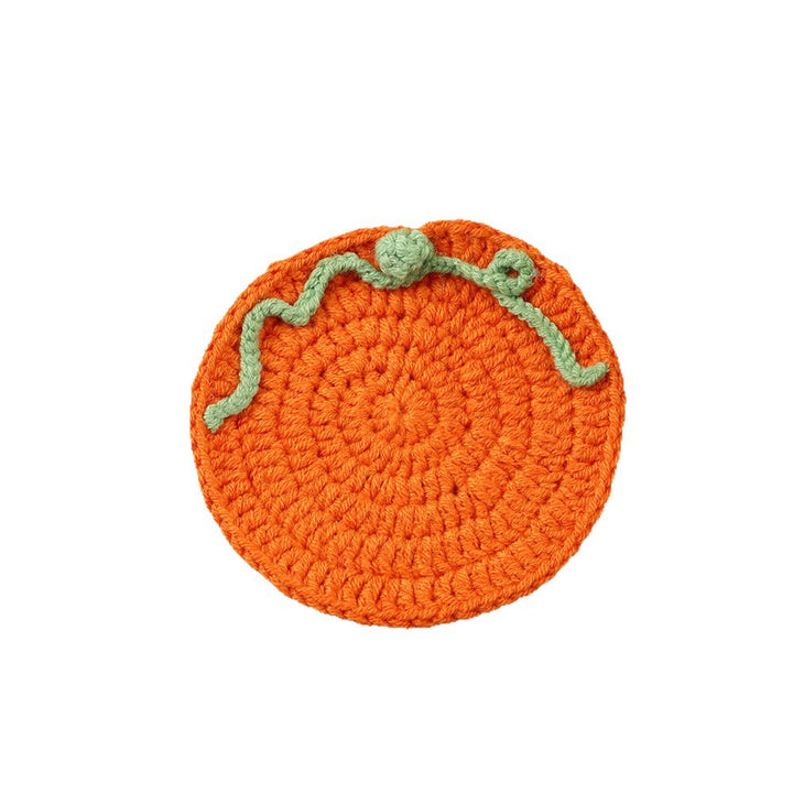 Decorative Crochet Lemon Coaster
