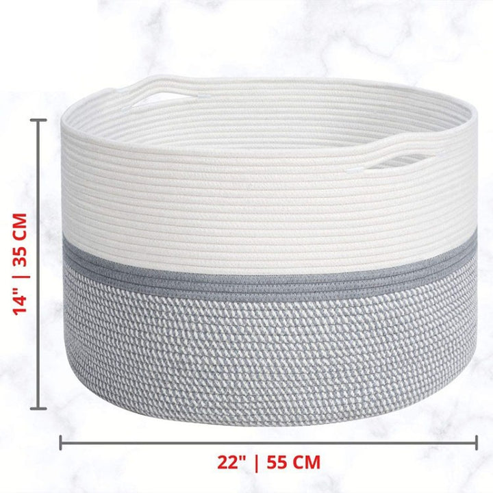 Stylish storage basket made of durable material