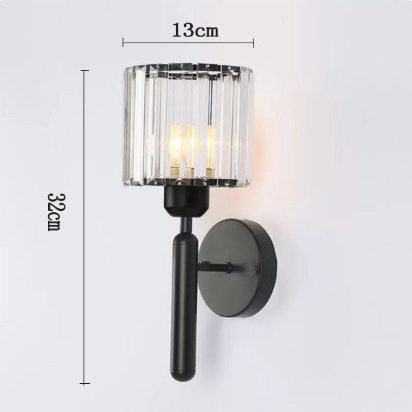 Crystal accent wall light